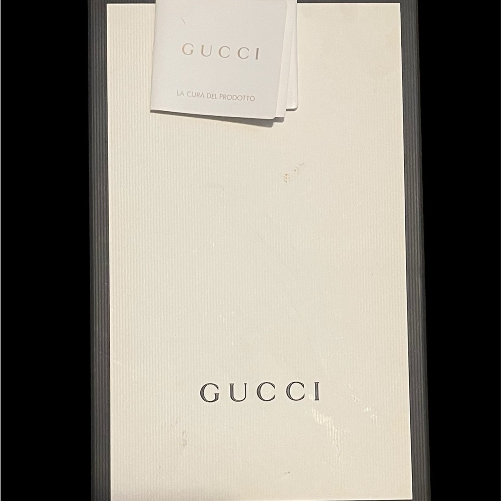 Gucci Black Leather Bag with Gold Chain